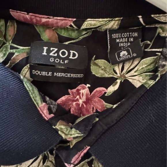 Izod Floral Polo Golf Shirt - Picture 4 of 4